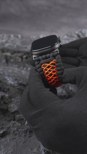 Tefeca Titan Series Paracord Band Compatible with Apple Watch-Ember