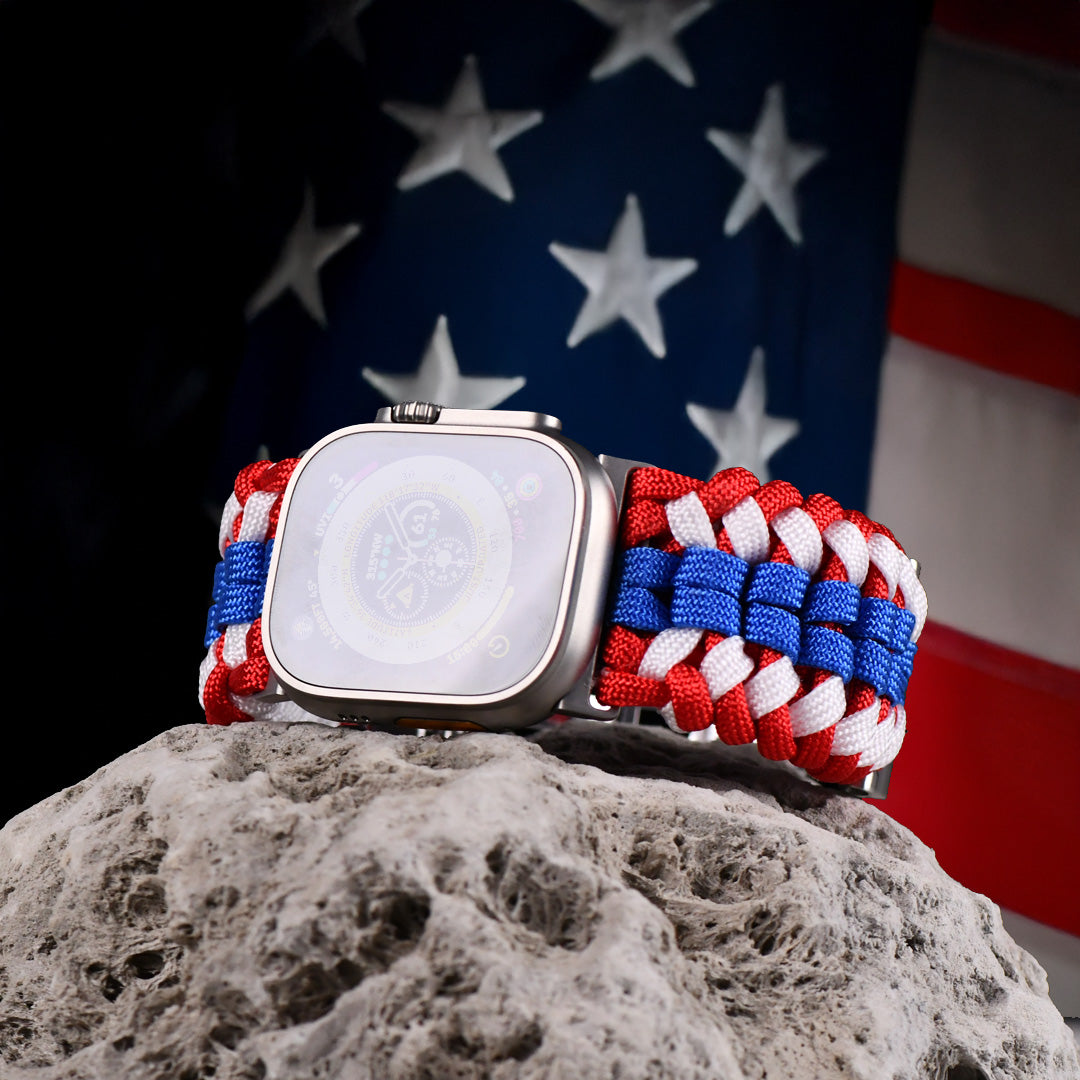 Paracord Desert Tan Apple Watch Band Tefeca Titan Series Paracord