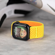 Tefeca Unity Series Elastic Compatible/Replacement Band for Apple Watch/Apple Watch Ultra | Yellow Sunflower | 38/40/41mm 42/44/45/49mm
