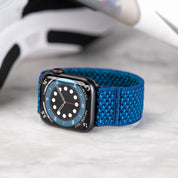Tefeca Unity Series Elastic Compatible/Replacement Band for Apple Watch/Apple Watch Ultra | Blue Summer | 38/40/41mm 42/44/45/49mm