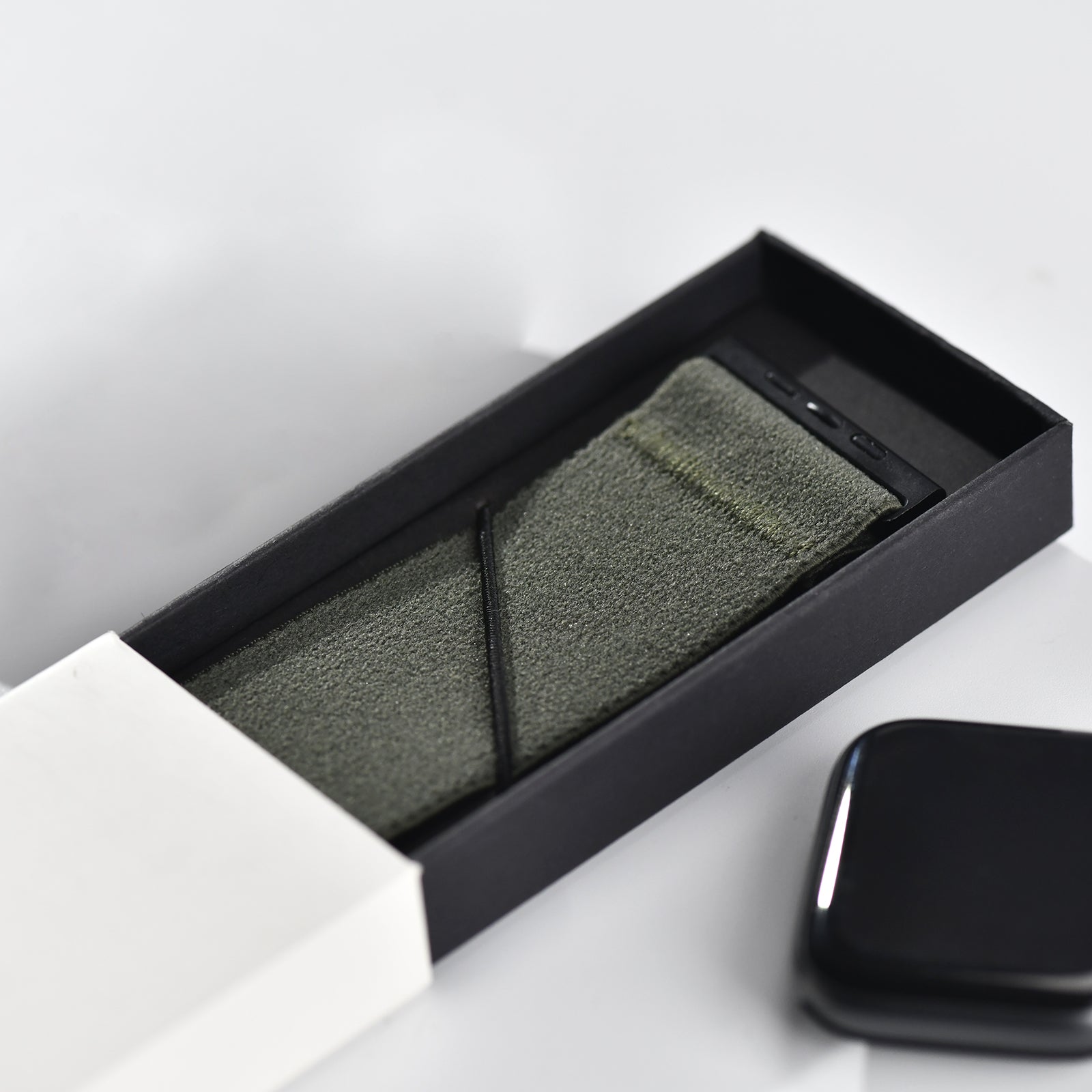 Tefeca Unity Series Elastic Compatible/Replacement Band for Apple Watch/Apple Watch Ultra | Army Green Plush | 38/40/41mm 42/44/45mm
