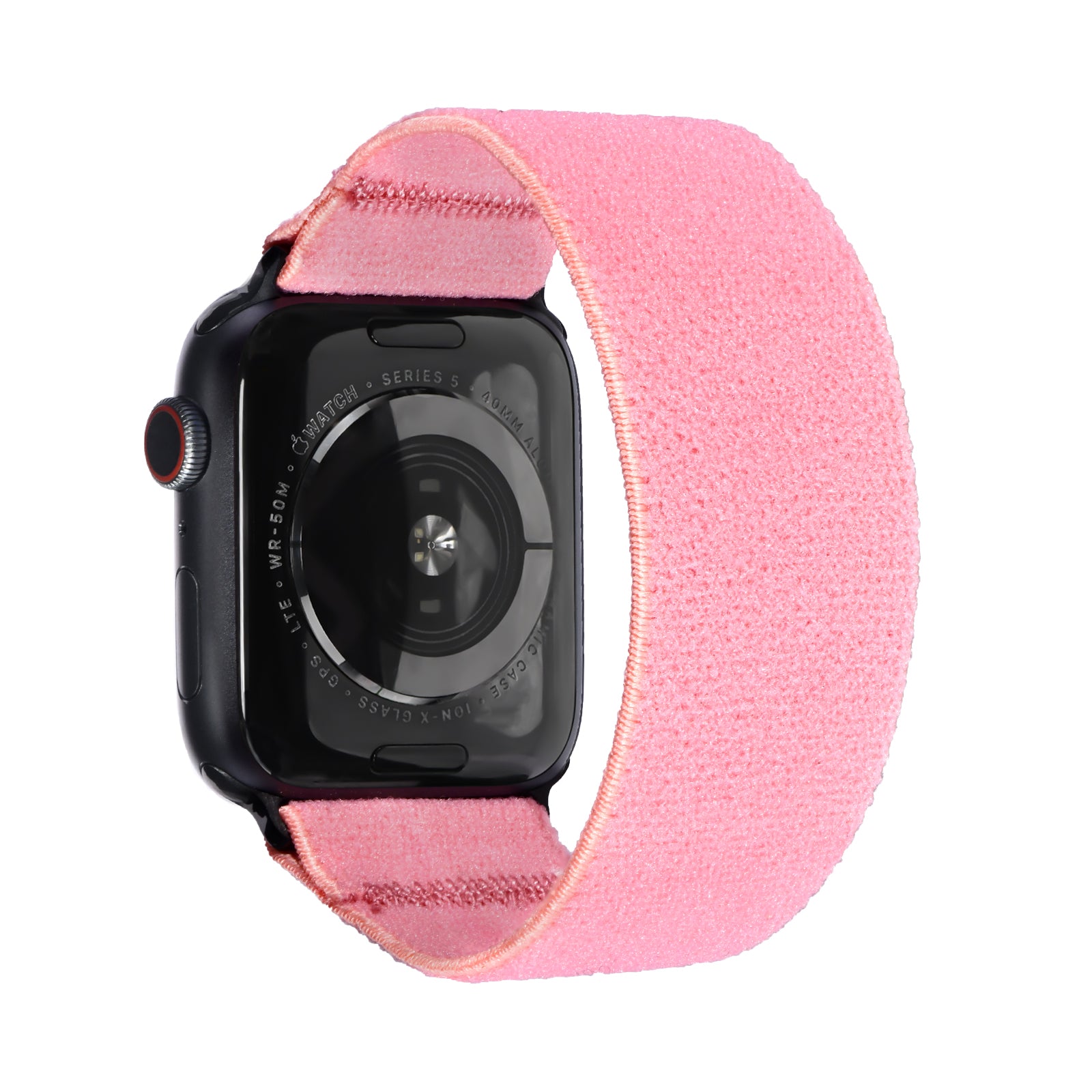 Tefeca Unity Series Elastic Compatible/Replacement Band for Apple Watch/Apple Watch Ultra | Pink Plush | 38/40/41mm 42/44/45mm