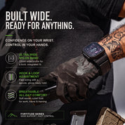 Fortitude USA Flag Band-Nylon Black