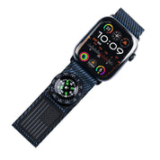 Tefeca Fortitude Series USA Flag Standard Wide Band – Onyx with Black SnapHook Micro Compass