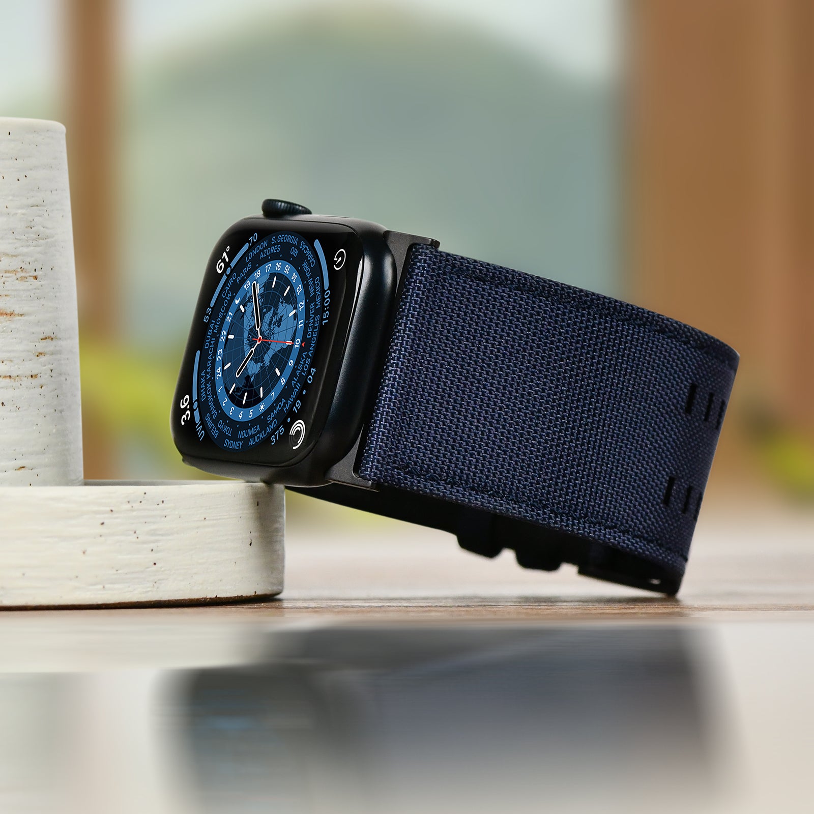 Leather Apple Watch Band | Solace Bands Navy Blue / 42/44/45/49mm