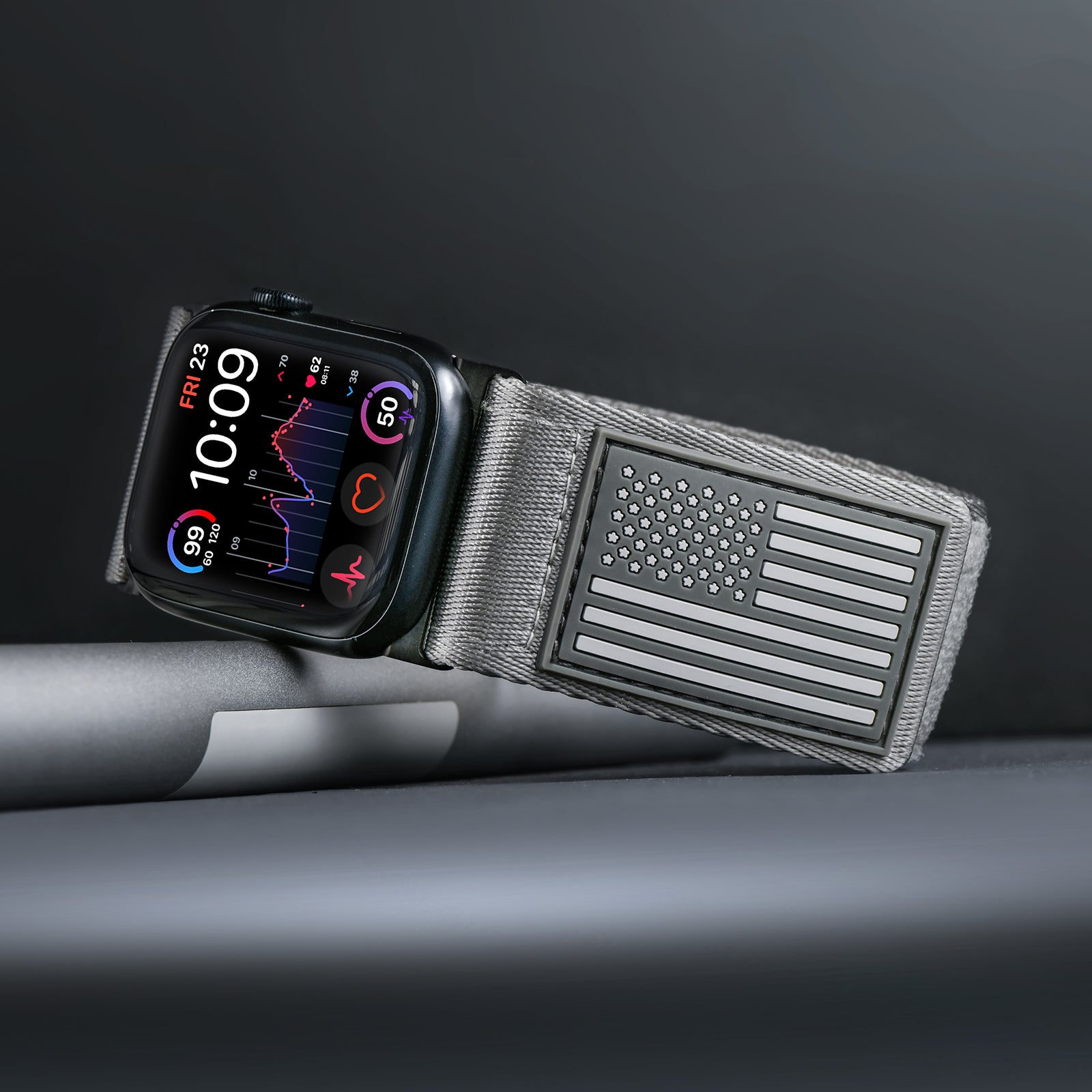Tefeca Fortitude Series Ultra Wide Hook and Loop Band for Apple Watch