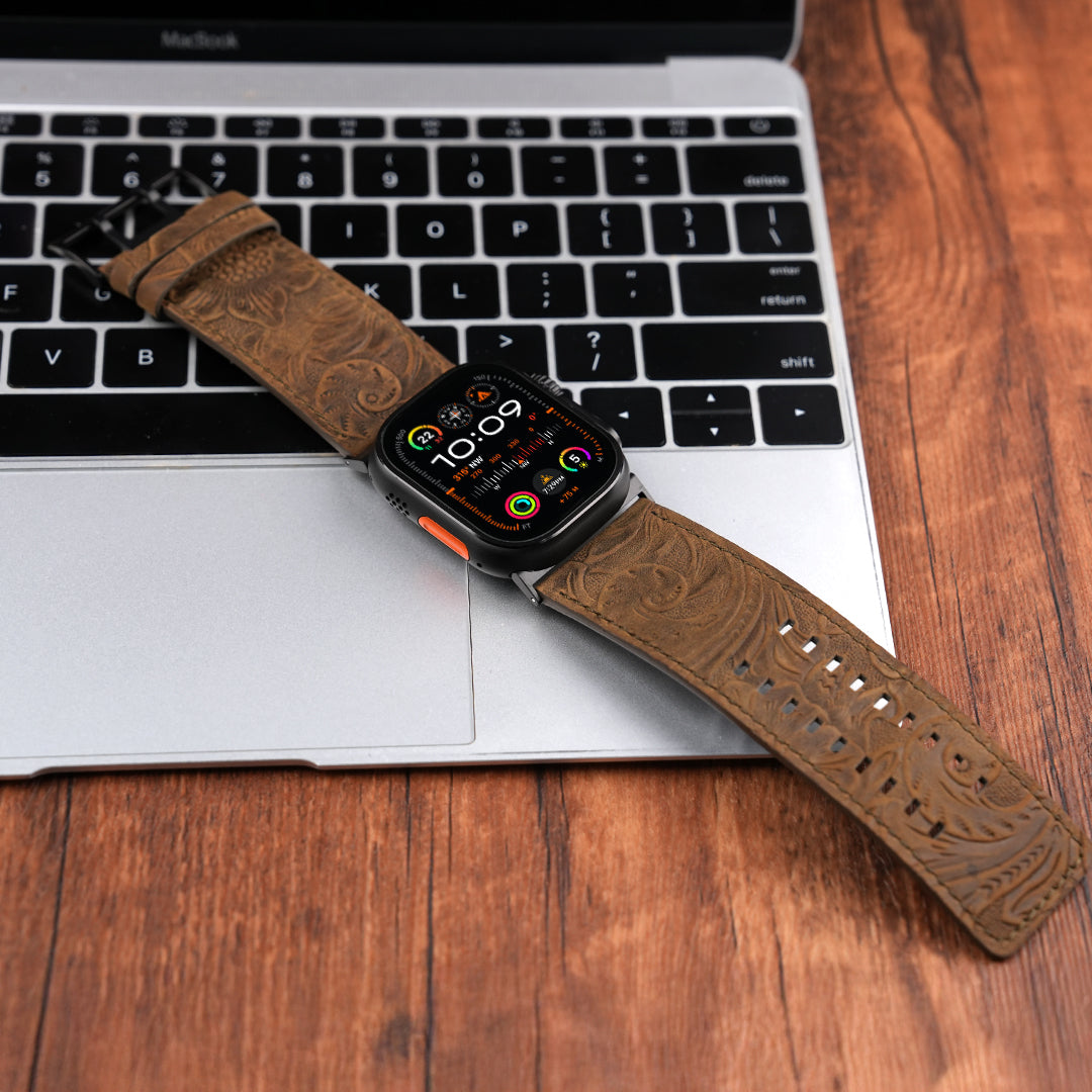 Tefeca Dual Engraved Edition Replacement Watch Band Compatible with Ap