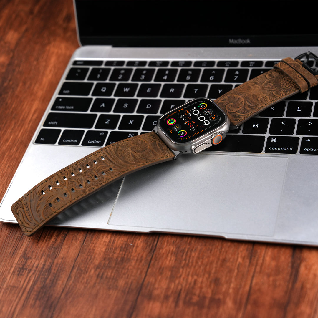 Tefeca Dual Engraved Edition Replacement Watch Band Compatible with Ap