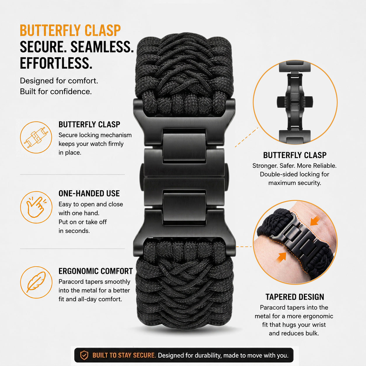Titan Paracord Band-Black
