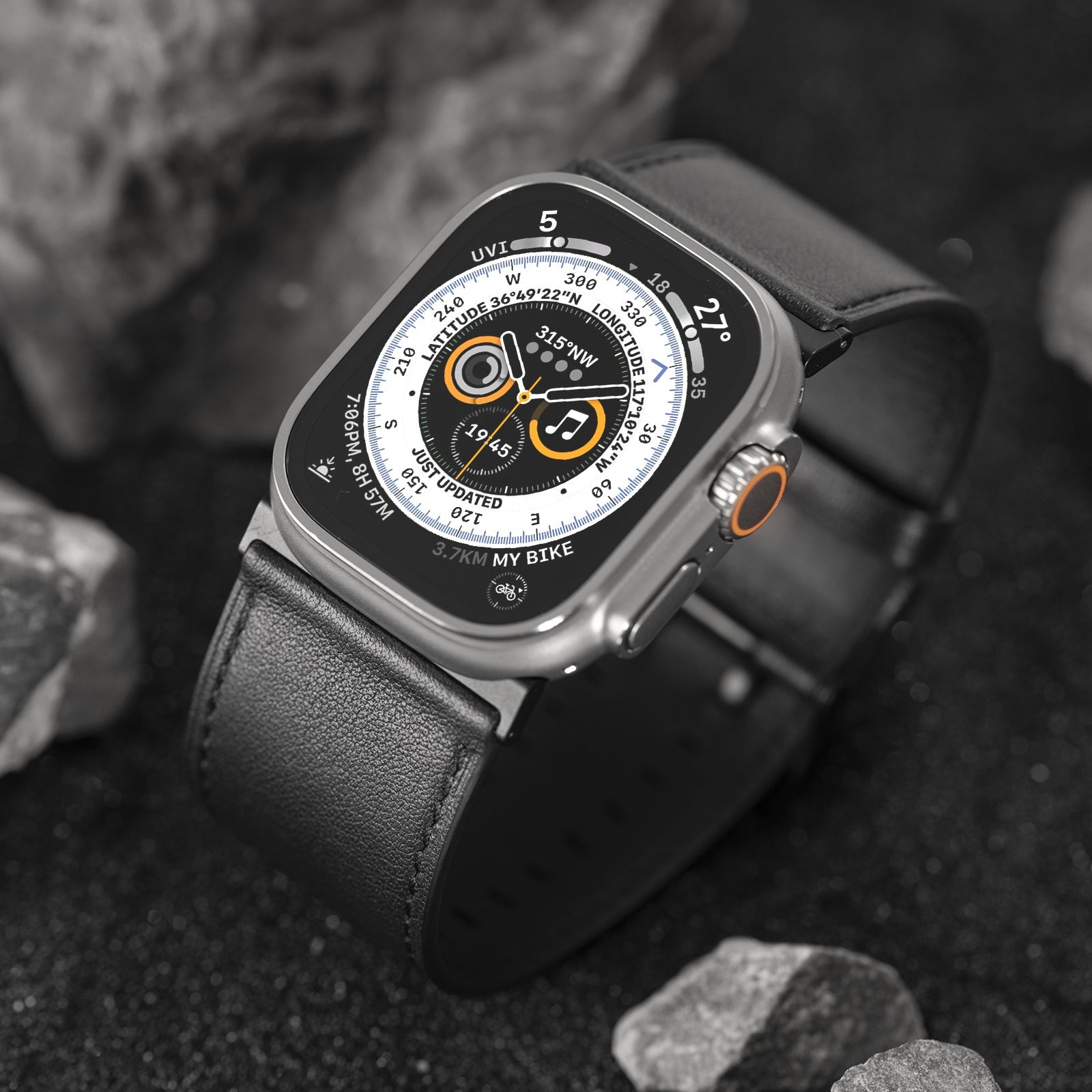Dual Band-Black Leather – Tefeca