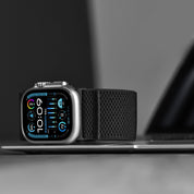 Tefeca Edge Series Stretchy Band Compatible with Apple Watch Ultra/Ultra2 / Hyper Black | Ultra Wide for 42/44/45/49mm - Tefeca