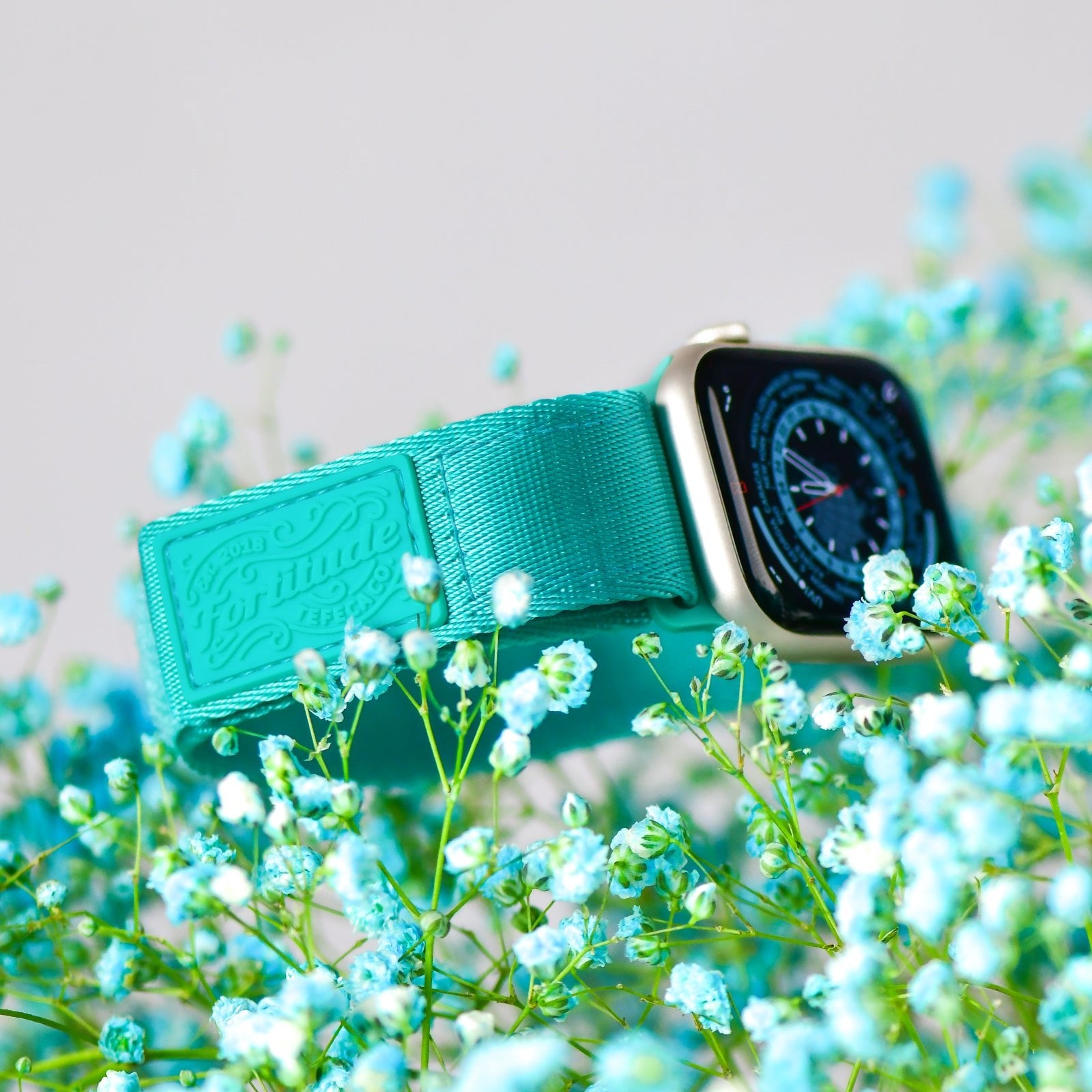 Amazon Pine Green Apple Watch Band 44mm Tefeca Fortitude Series