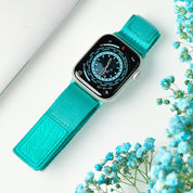 Tefeca Fortitude Series Hook and Loop Band for Apple Watch / Apple Watch Ultra / Turquoise - Tefeca