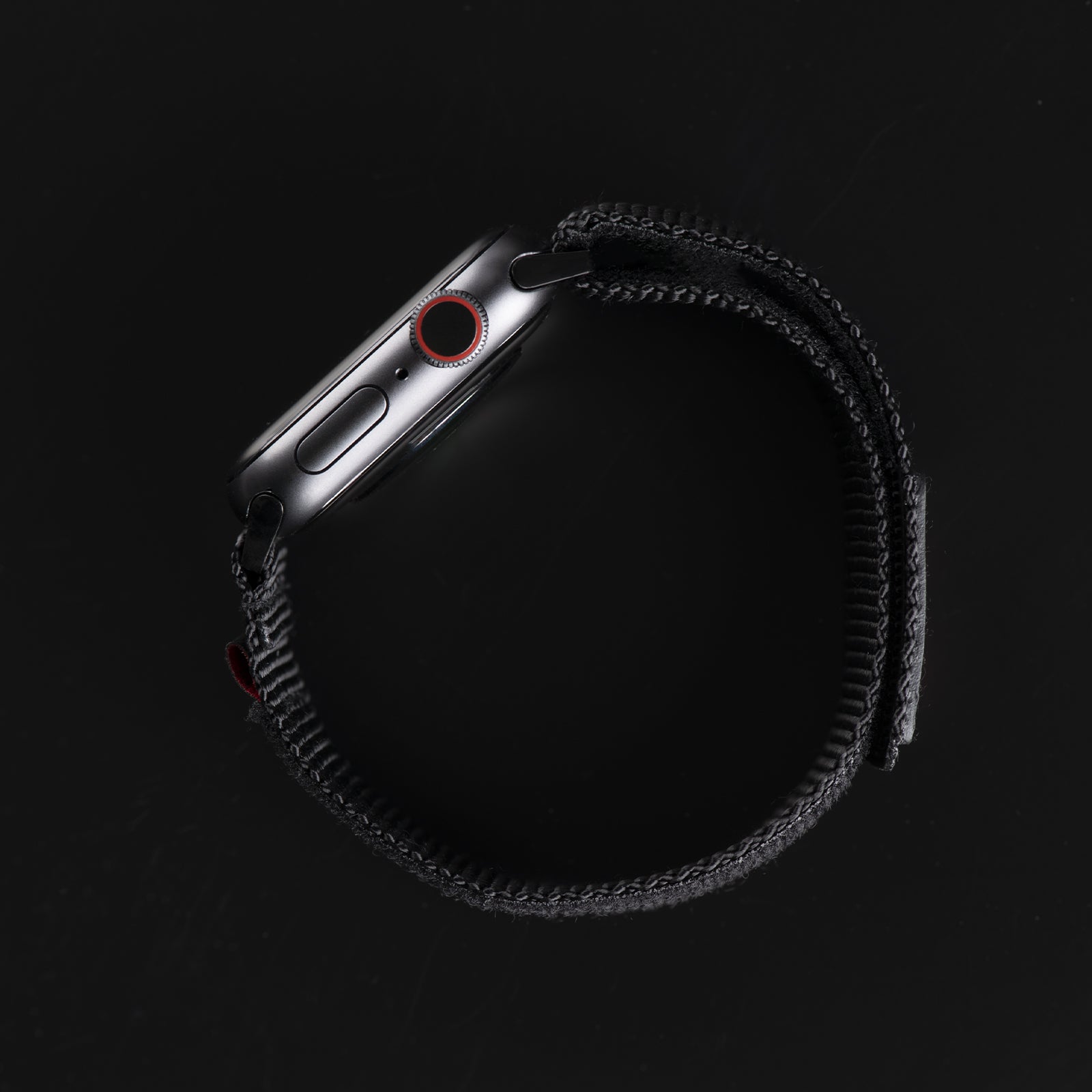 Tefeca Fortitude Series Standard Wide Hook and Loop Band for Apple Watch /Apple Watch Ultra | Nylon Black - Tefeca