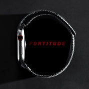 Tefeca Fortitude Series Ultra Wide Hook and Loop Band for Apple Watch /Apple Watch Ultra | Nylon Black - Tefeca