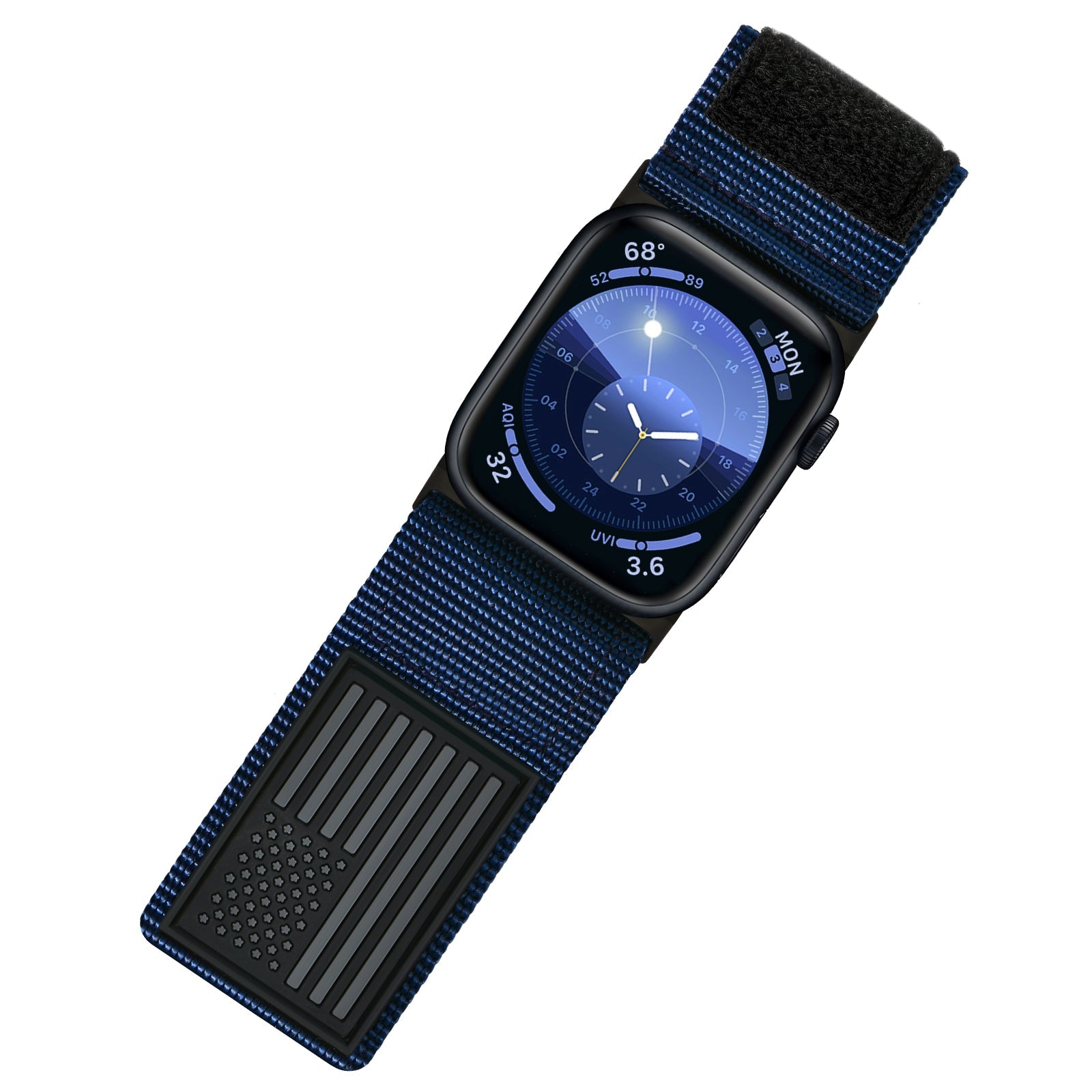 Apple Watch Ultra| Nylon Blue USA Flag - Tefeca