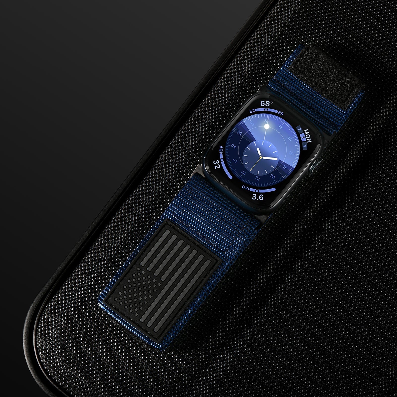 Apple Watch Ultra| Nylon Blue USA Flag - Tefeca