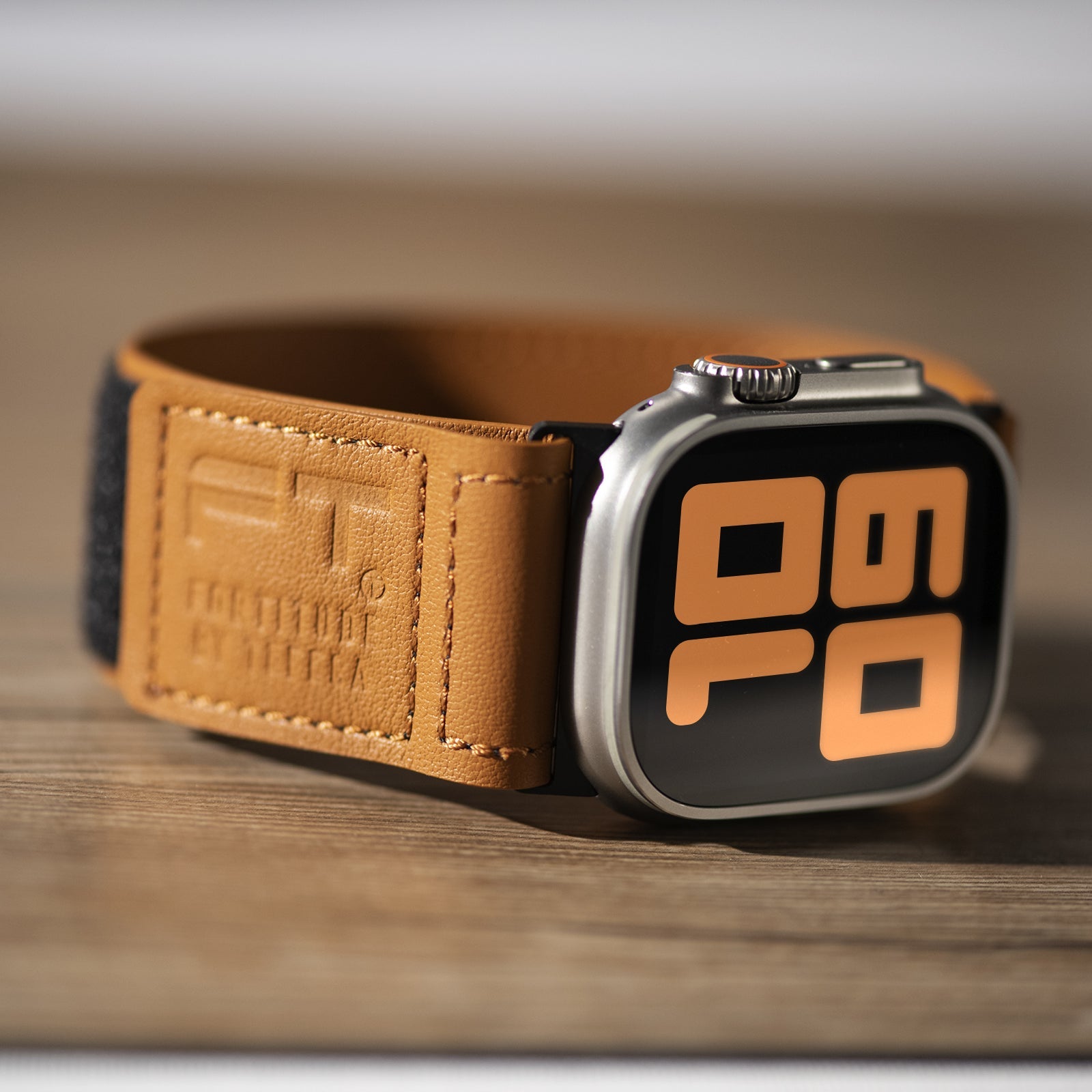 Apple Watch Ultra | Leather Brown label - Tefeca