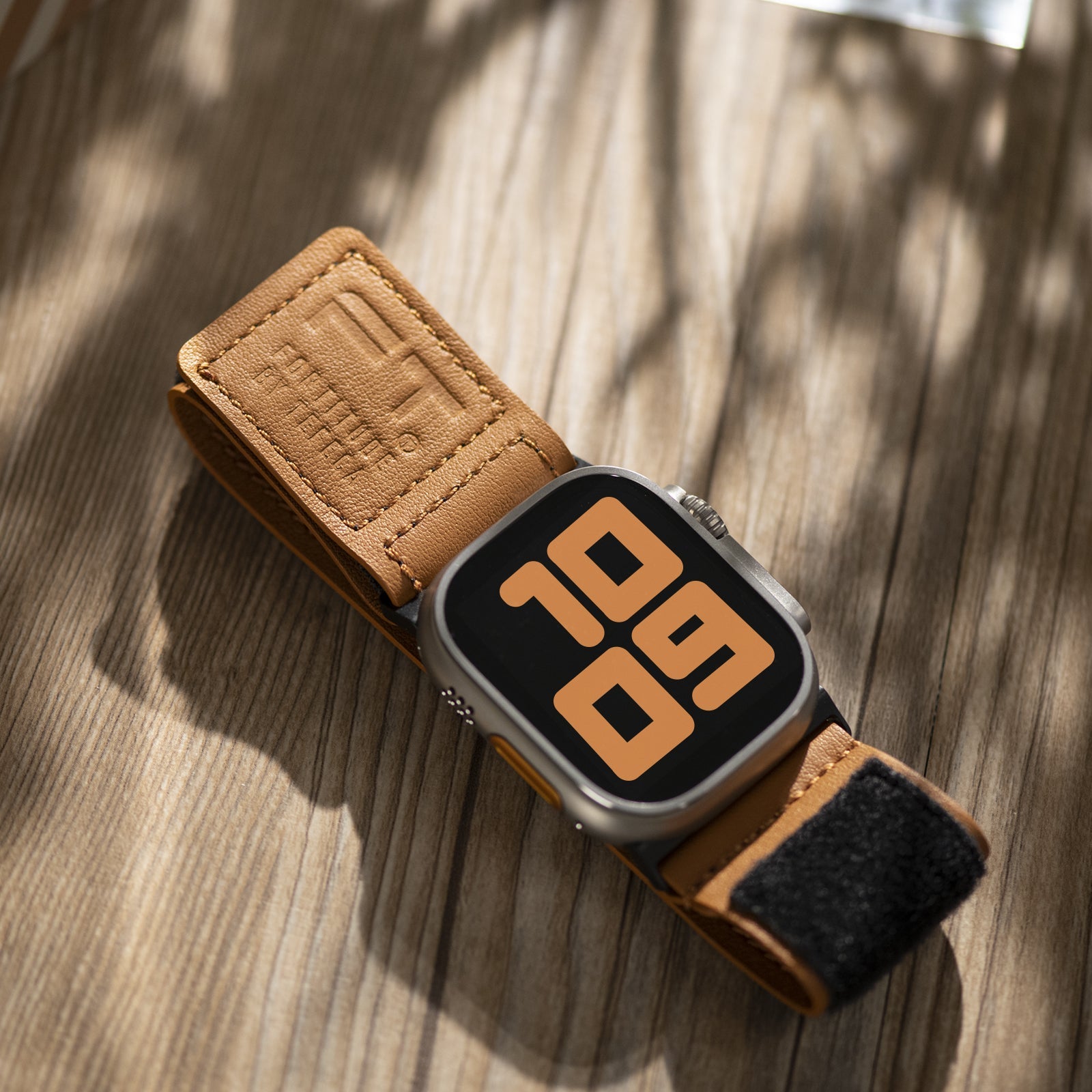 Apple Watch Ultra | Leather Brown label - Tefeca