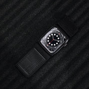 Tefeca Fortitude Series Ultra Wide Hook and Loop Band for Apple Watch/Apple Watch Ultra | Nylon Black USA Flag - Tefeca