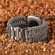 Tefeca Titan Series Paracord Band Compatible with Apple Watch (Gray 49/45/44/42mm) - Tefeca