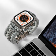 Tefeca Titan Series Paracord Band Compatible with Apple Watch (Gray 49/45/44/42mm) - Tefeca