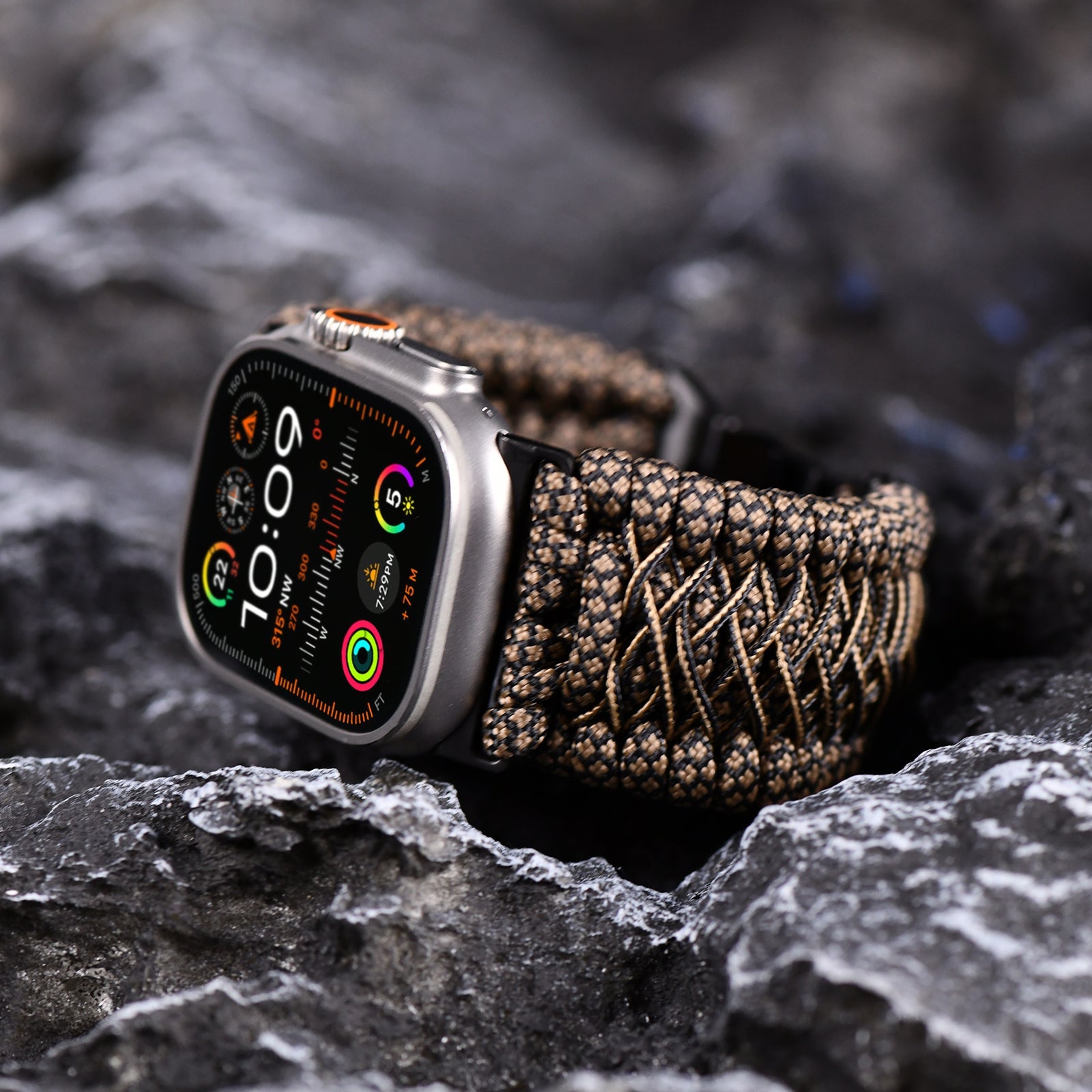 Tefeca Titan Series Paracord Band Compatible with Apple Watch (Viper 49/46/45/44mm) - Tefeca