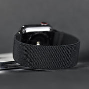 Tefeca Unity Series Elastic Compatible/Replacement Band for Apple Watch/Apple Watch Ultra | Black Colored | 38/40/41mm 42/44/45/49mm - Tefeca