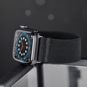 Tefeca Unity Series Elastic Compatible/Replacement Band for Apple Watch/Apple Watch Ultra | Black Colored | 38/40/41mm 42/44/45/49mm - Tefeca