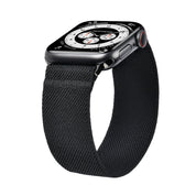 Tefeca Unity Series Elastic Compatible/Replacement Band for Apple Watch/Apple Watch Ultra | Black Colored | 38/40/41mm 42/44/45/49mm - Tefeca
