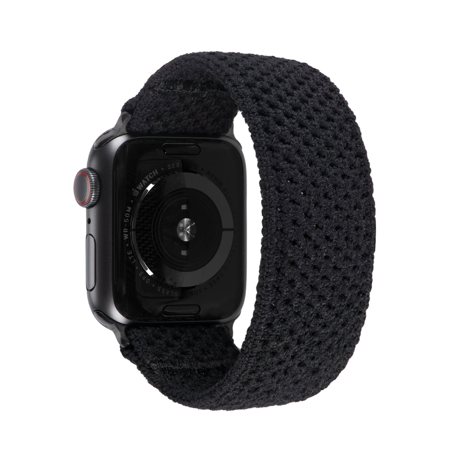 Tefeca Unity Series Elastic Compatible/Replacement Band for Apple Watch/Apple Watch Ultra | Black Night | 38/40/41mm 42/44/45/49mm - Tefeca