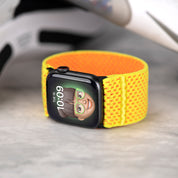 Tefeca Unity Series Elastic Compatible/Replacement Band for Apple Watch/Apple Watch Ultra | Yellow Sunflower | 38/40/41mm 42/44/45mm