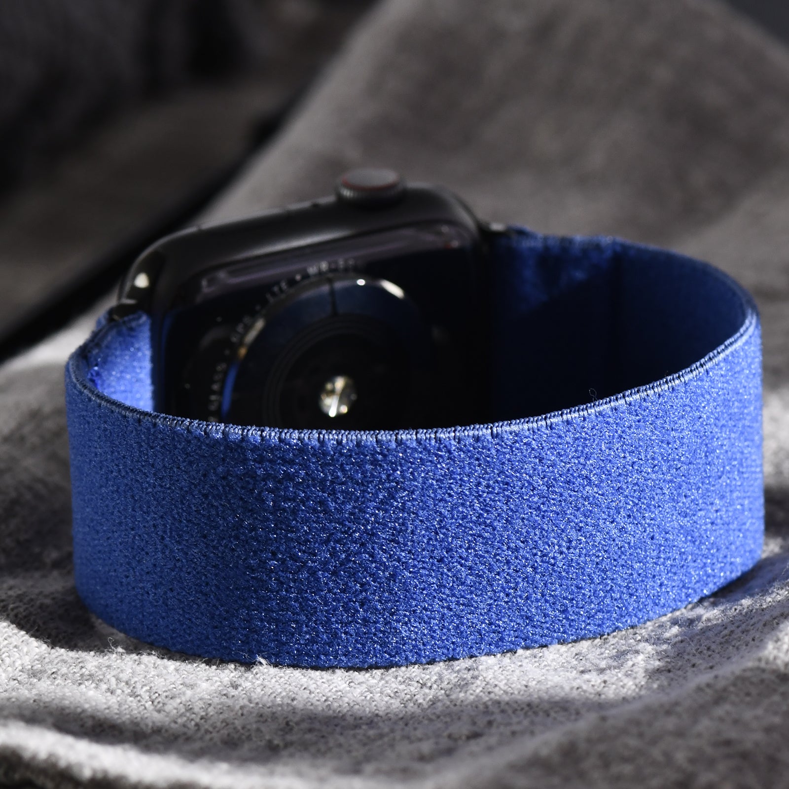 Tefeca Unity Series Elastic Compatible/Replacement Band for Apple Watch/Apple Watch Ultra| Blue Plush | 38/40/41mm 42/44/45mm