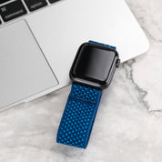 Tefeca Unity Series Elastic Compatible/Replacement Band for Apple Watch/Apple Watch Ultra | Blue Summer | 38/40/41mm 42/44/45/49mm