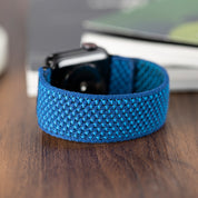 Tefeca Unity Series Elastic Compatible/Replacement Band for Apple Watch/Apple Watch Ultra | Blue Summer | 38/40/41mm 42/44/45/49mm