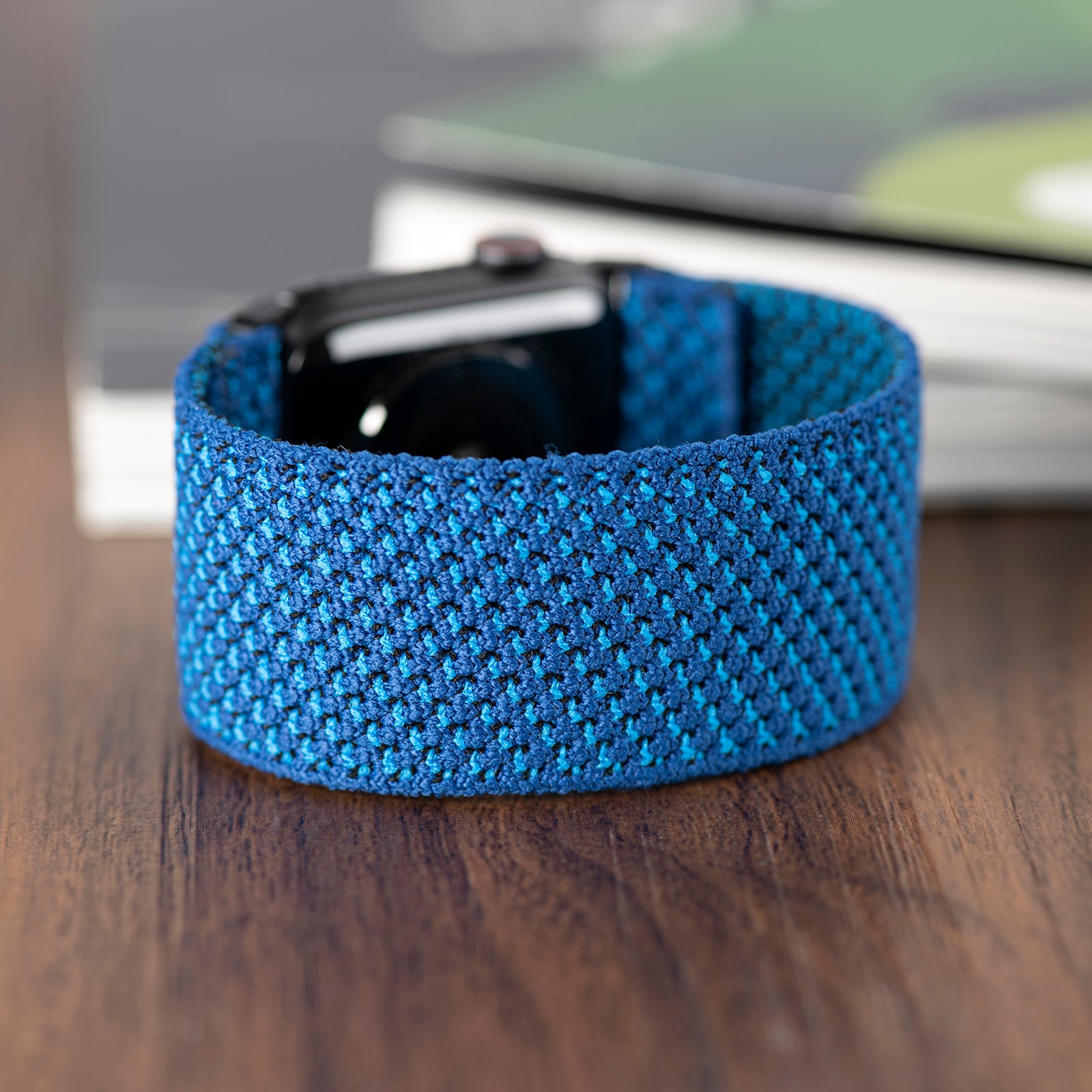 Tefeca Unity Series Elastic Compatible/Replacement Band for Apple Watch/Apple Watch Ultra | Blue Summer | 38/40/41mm 42/44/45mm