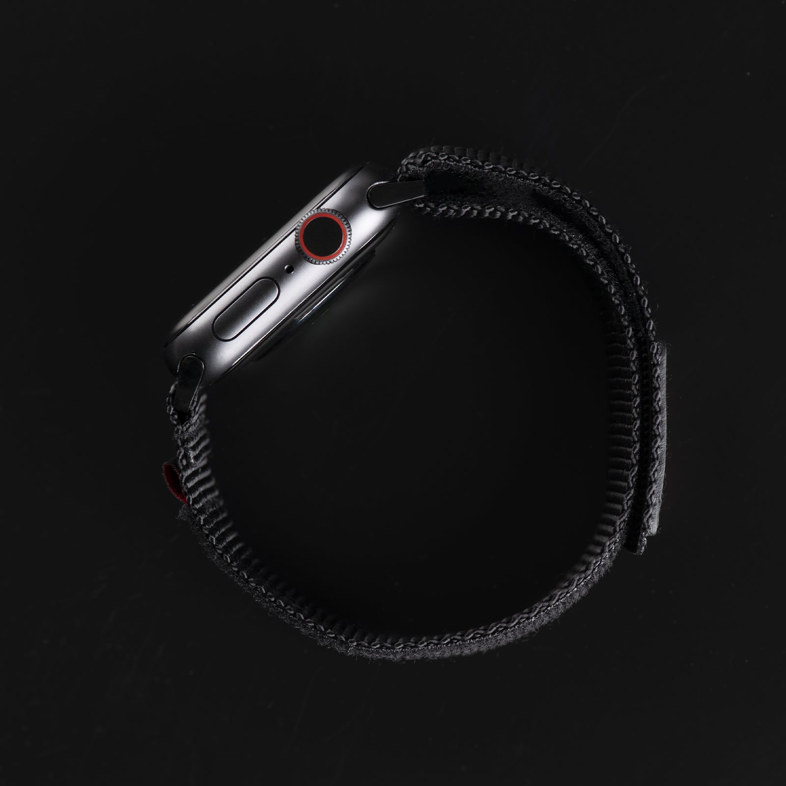 Tefeca Fortitude Series Standard Wide Hook and Loop Band for Apple Watch /Apple Watch Ultra | Nylon Black