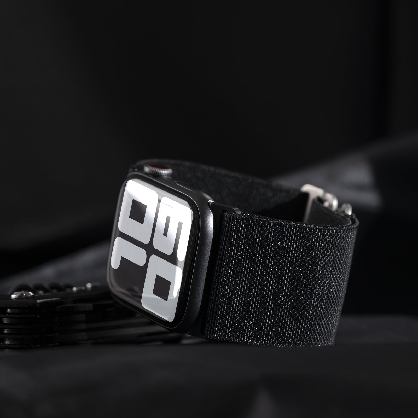 Tefeca Ultra Wide Adjustable Hook Buckle Elastic Band For Apple Watch