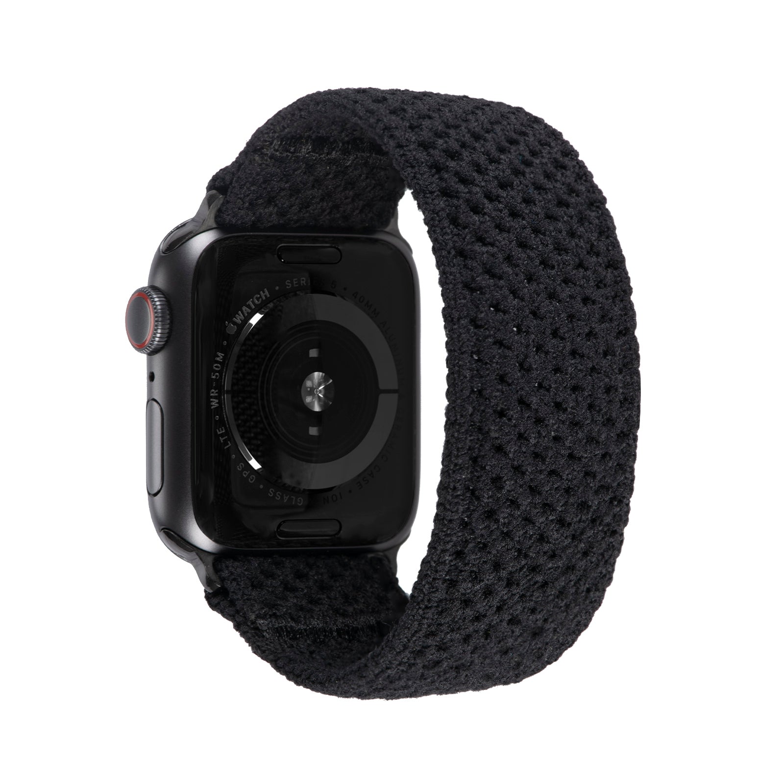 Tefeca Unity Series Elastic Compatible/Replacement Band for Apple Watch/Apple Watch Ultra | Black Night | 38/40/41mm 42/44/45/49mm