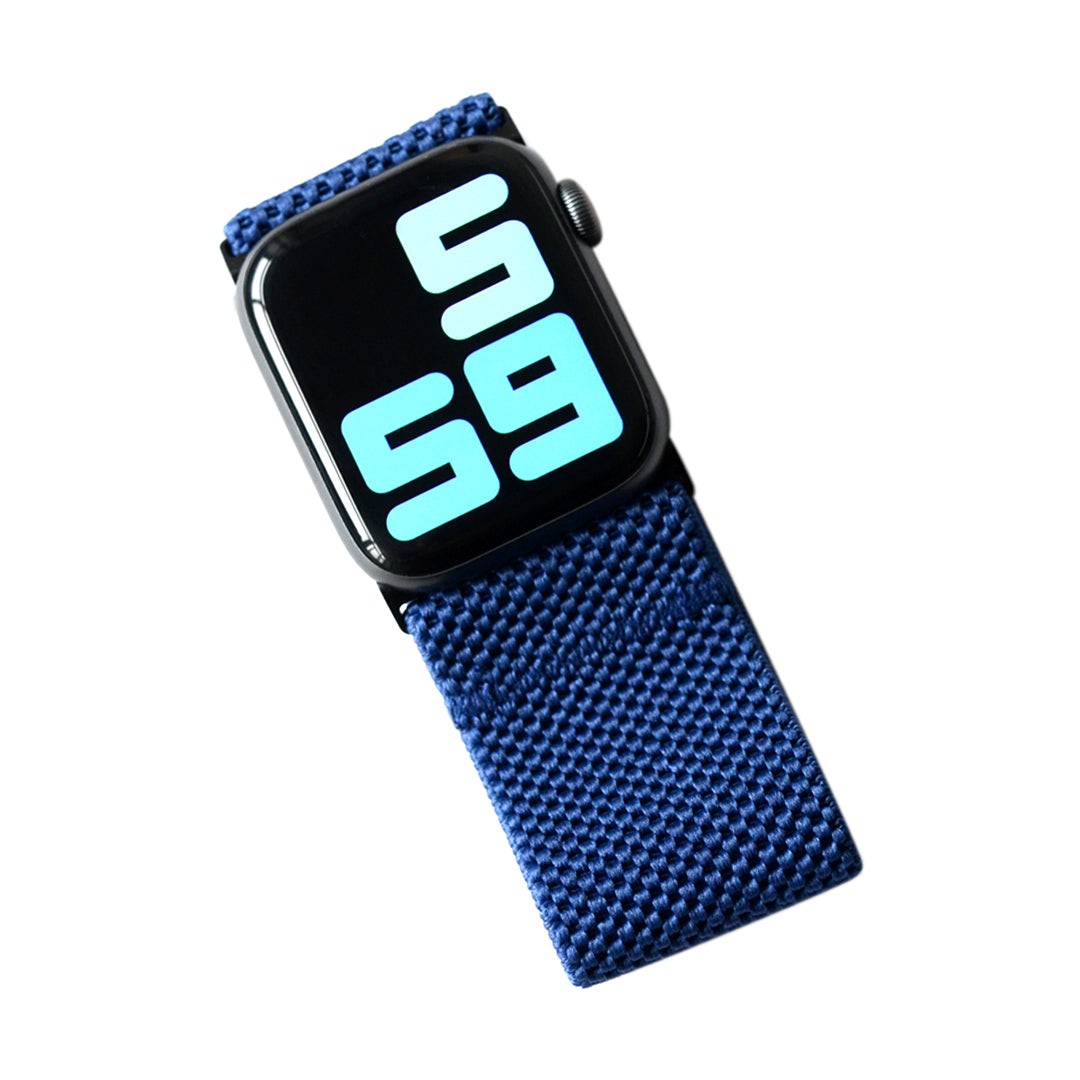 Tefeca Unity Series Elastic Compatible/Replacement Band for Apple Watch/Apple Watch Ultra | Blue | 38/40/41mm 42/44/45mm