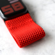 Tefeca Unity Series Elastic Compatible/Replacement Band for Apple Watch/Apple Watch Ultra | Red | 40/41/42mm 44/45/46/49mm
