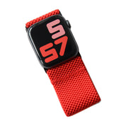 Tefeca Unity Series Elastic Compatible/Replacement Band for Apple Watch/Apple Watch Ultra | Red | 40/41/42mm 44/45/46/49mm