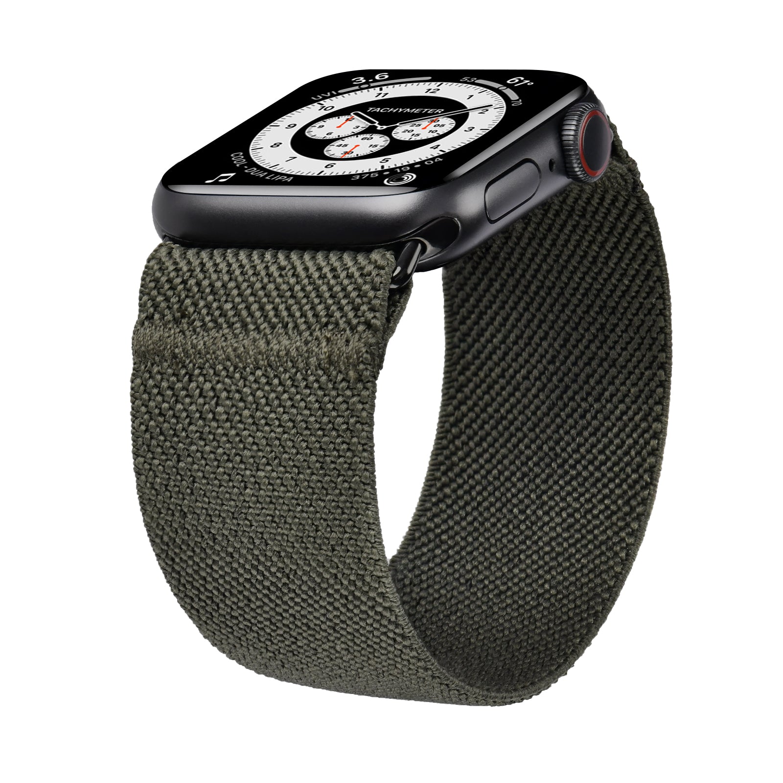 Tefeca Unity Series Elastic Compatible/Replacement Band for Apple Watch/Apple Watch Ultra | Army Green | 38/40/41mm 42/44/45/49mm